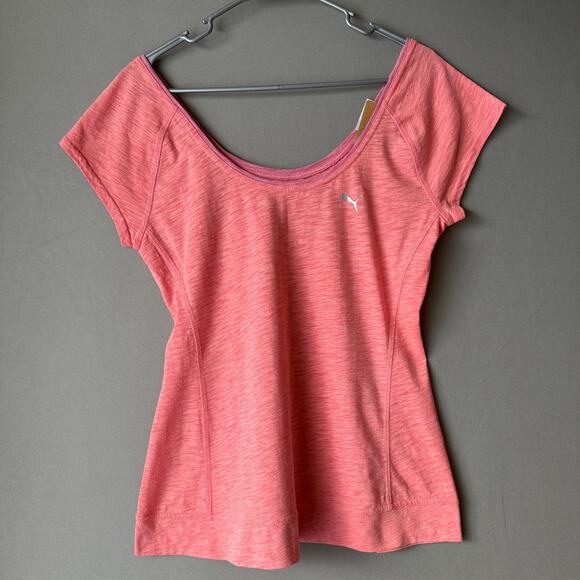 Puma sz M pink short sleeve‎ T-shirt NWT - Picture 1 of 9